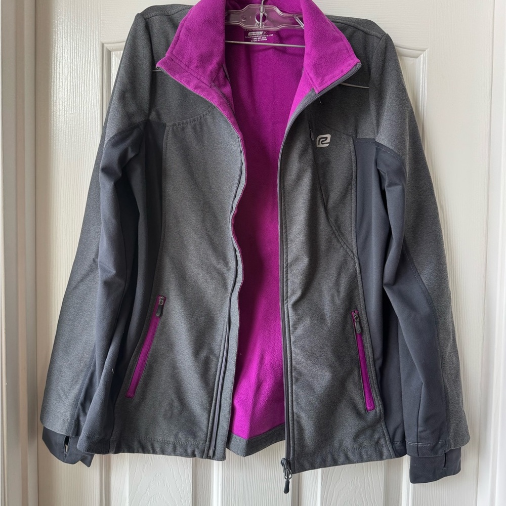 Roadrunner sports Women's Gray and Pink Jacket